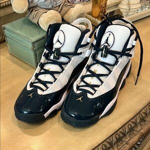 Air Jordan Black and White Sneakers